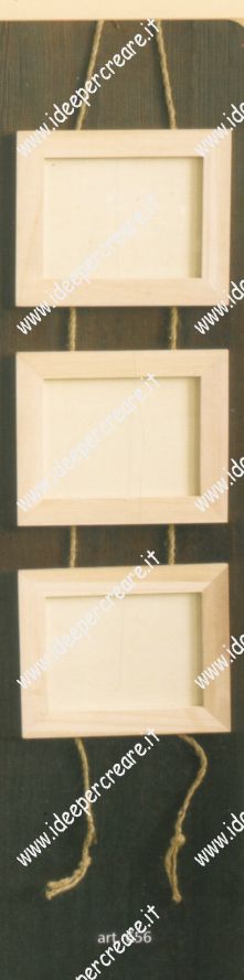 Cornice in legno grezzo cm 16x26 sp 3